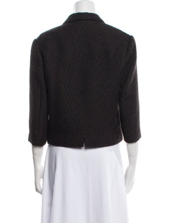 Dries Van Noten Wool Tweed Pattern Blazer