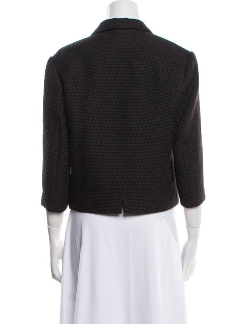 Dries Van Noten Wool Tweed Pattern Blazer