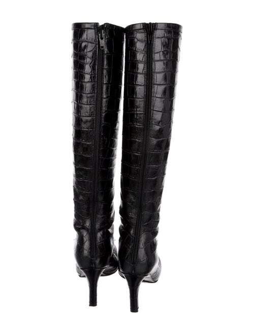 Dries Van Noten Embossed Leather Boots