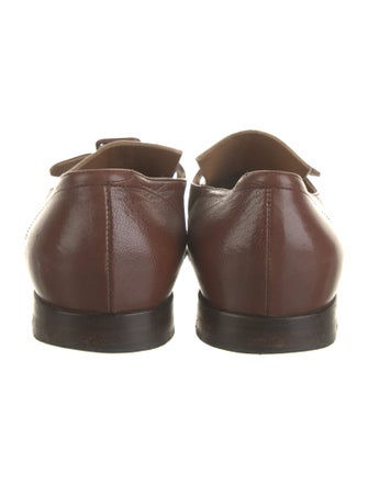 Dries Van Noten Leather Animal Print Loafers