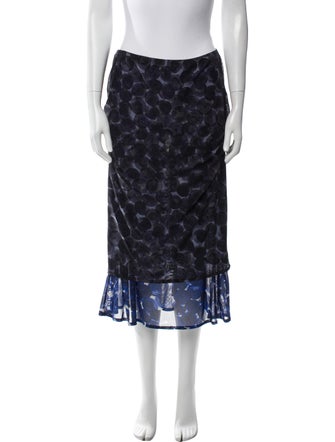 Dries Van Noten Printed Midi Length Skirt