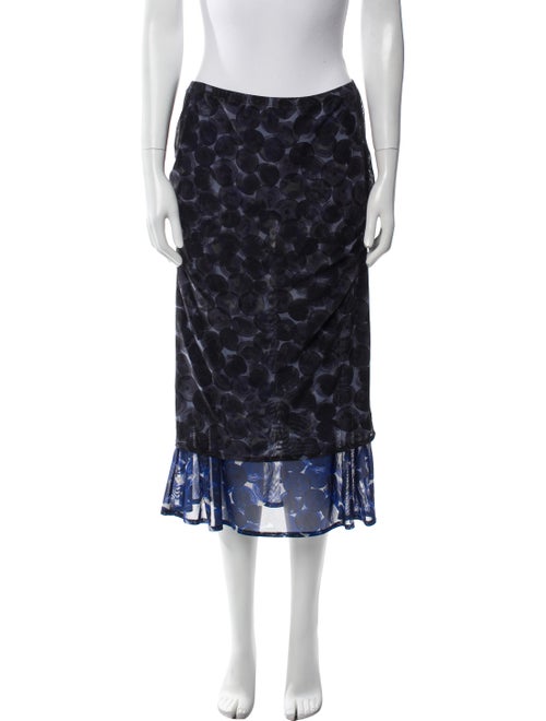 Dries Van Noten Printed Midi Length Skirt