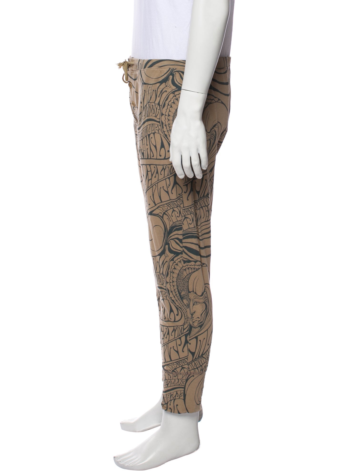 Dries Van Noten Printed Pajama Bottoms