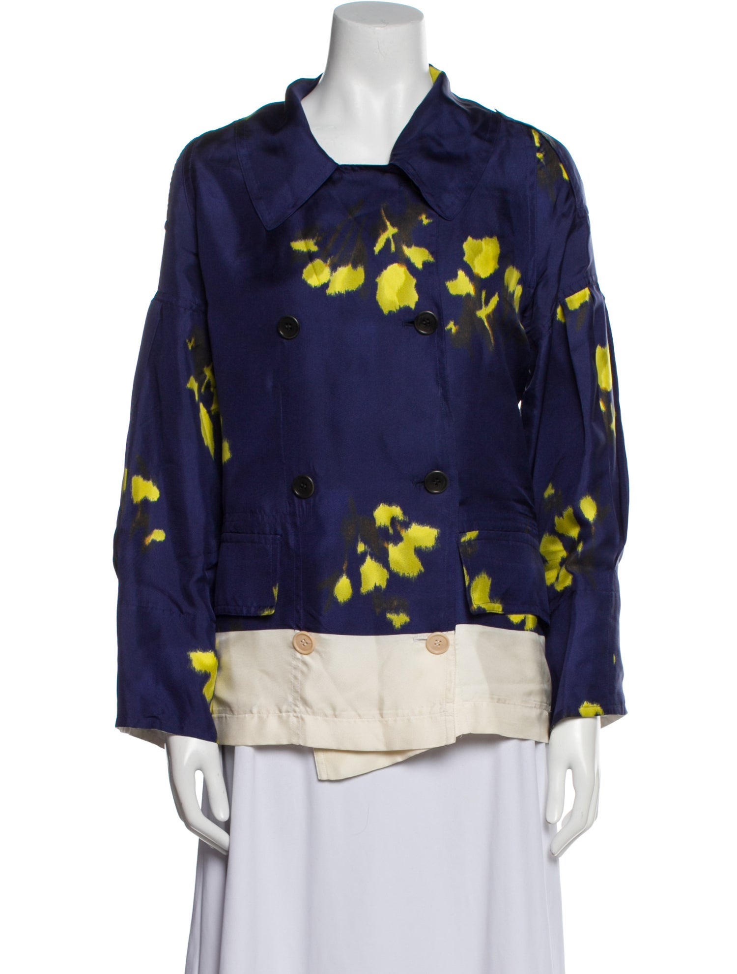 Dries Van Noten Silk Printed Jacket