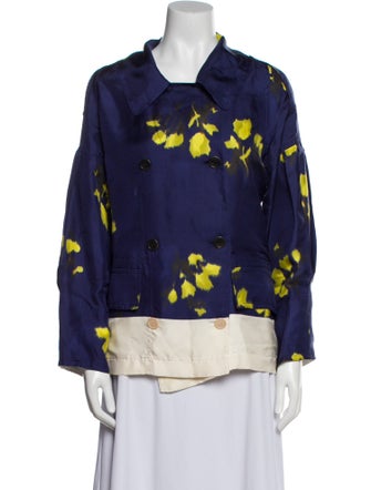 Dries Van Noten Silk Printed Jacket
