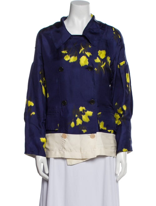 Dries Van Noten Silk Printed Jacket