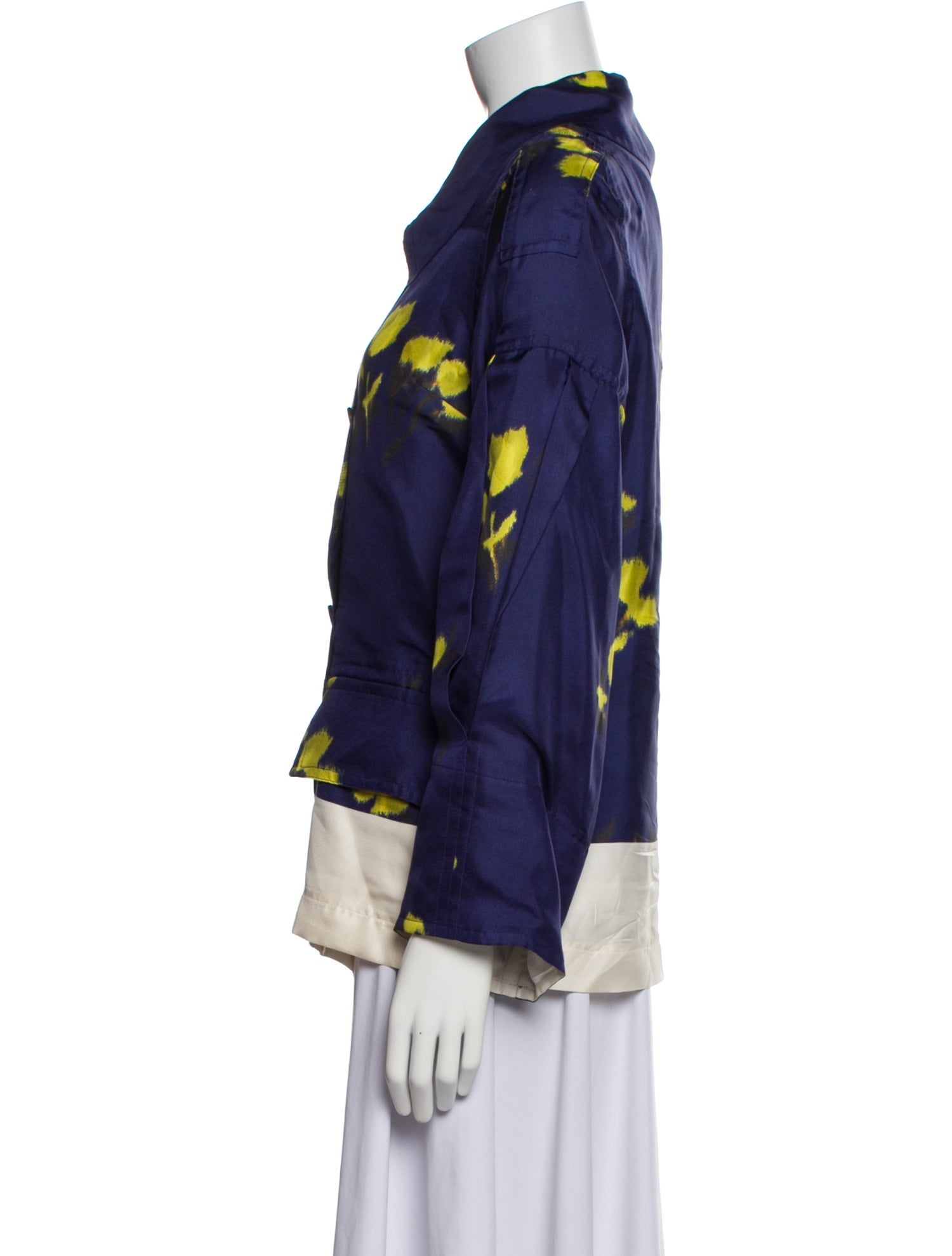Dries Van Noten Silk Printed Jacket