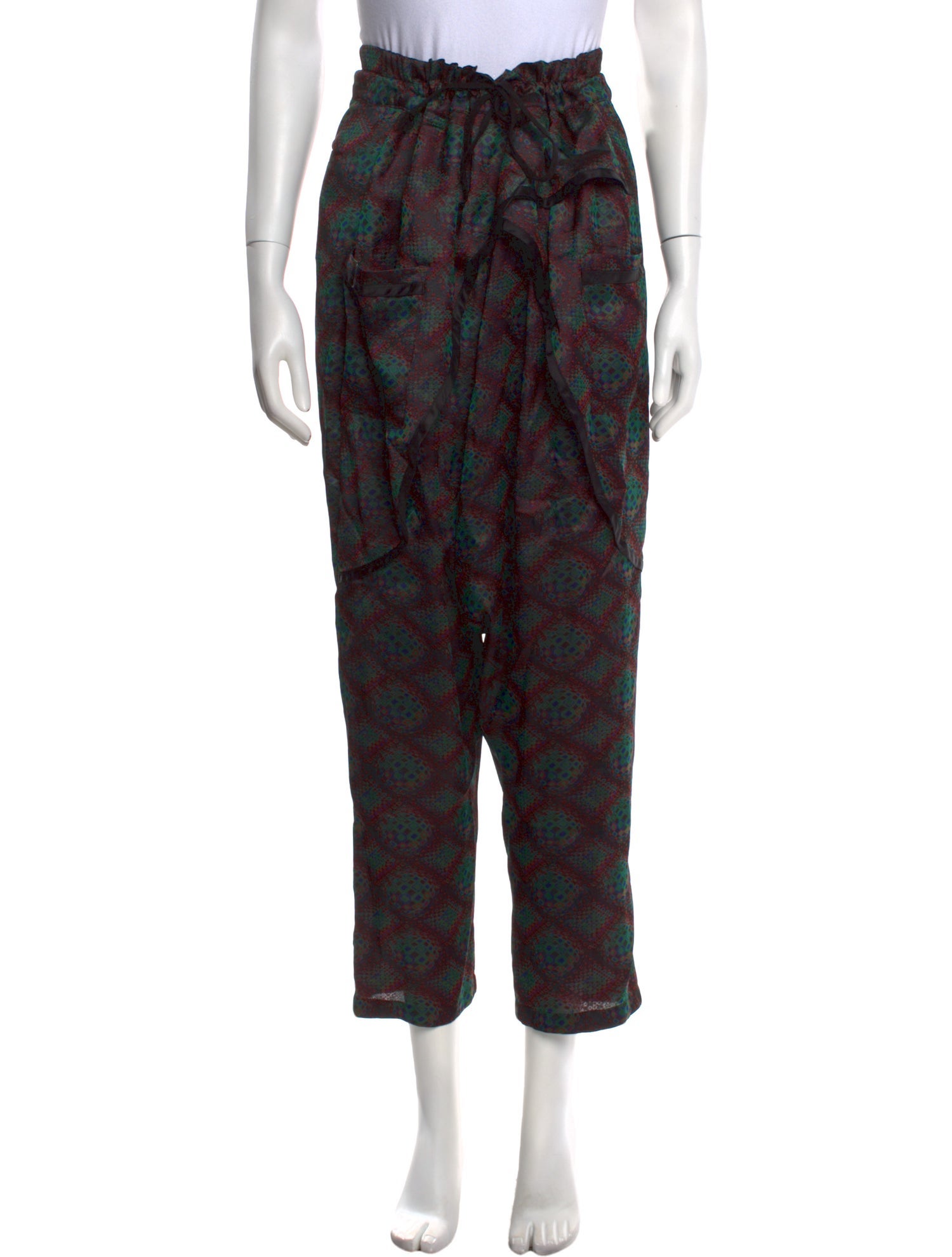 Dries Van Noten Printed Straight Leg Pants
