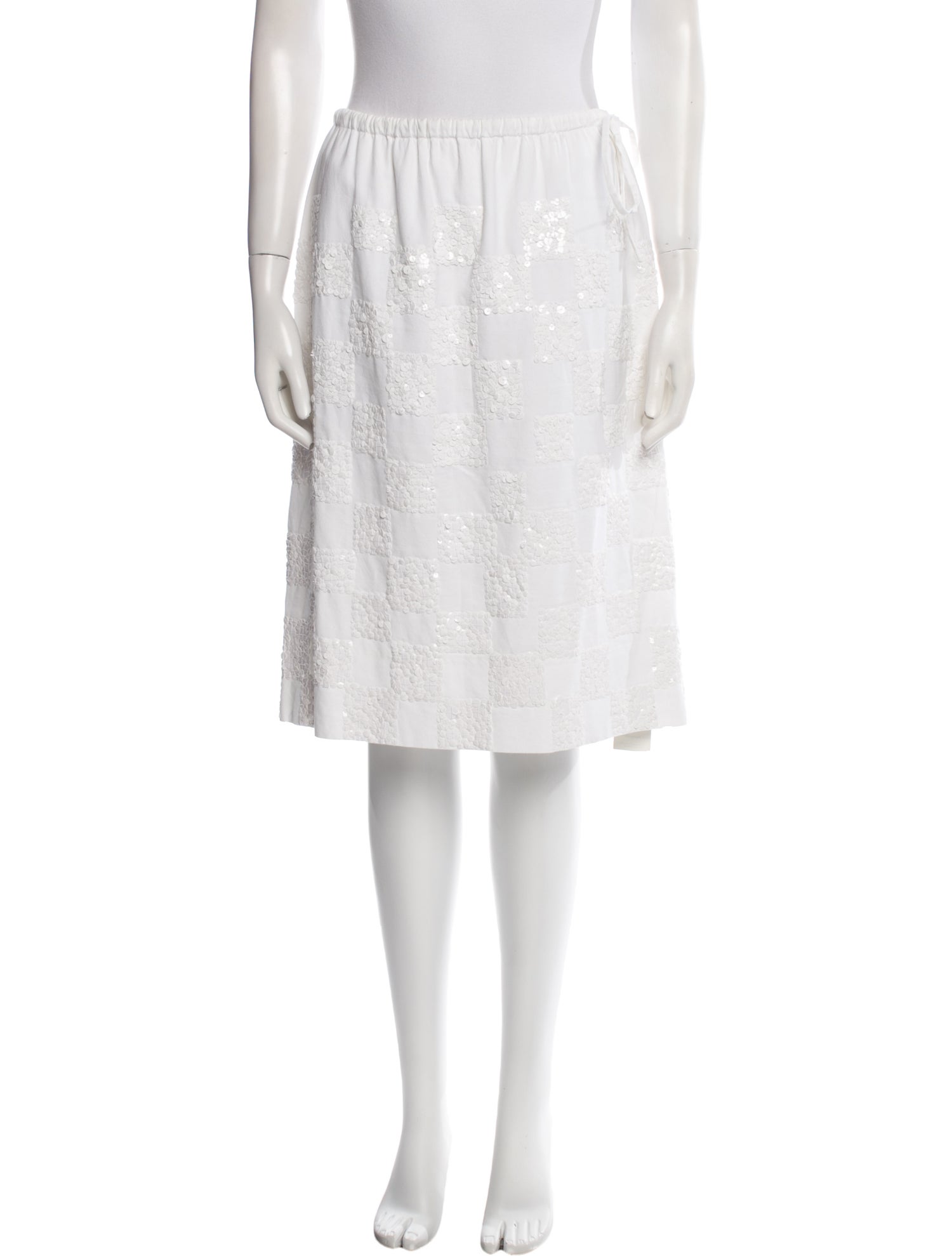 Dries Van Noten Sequin Embellishments Knee-Length Skirt