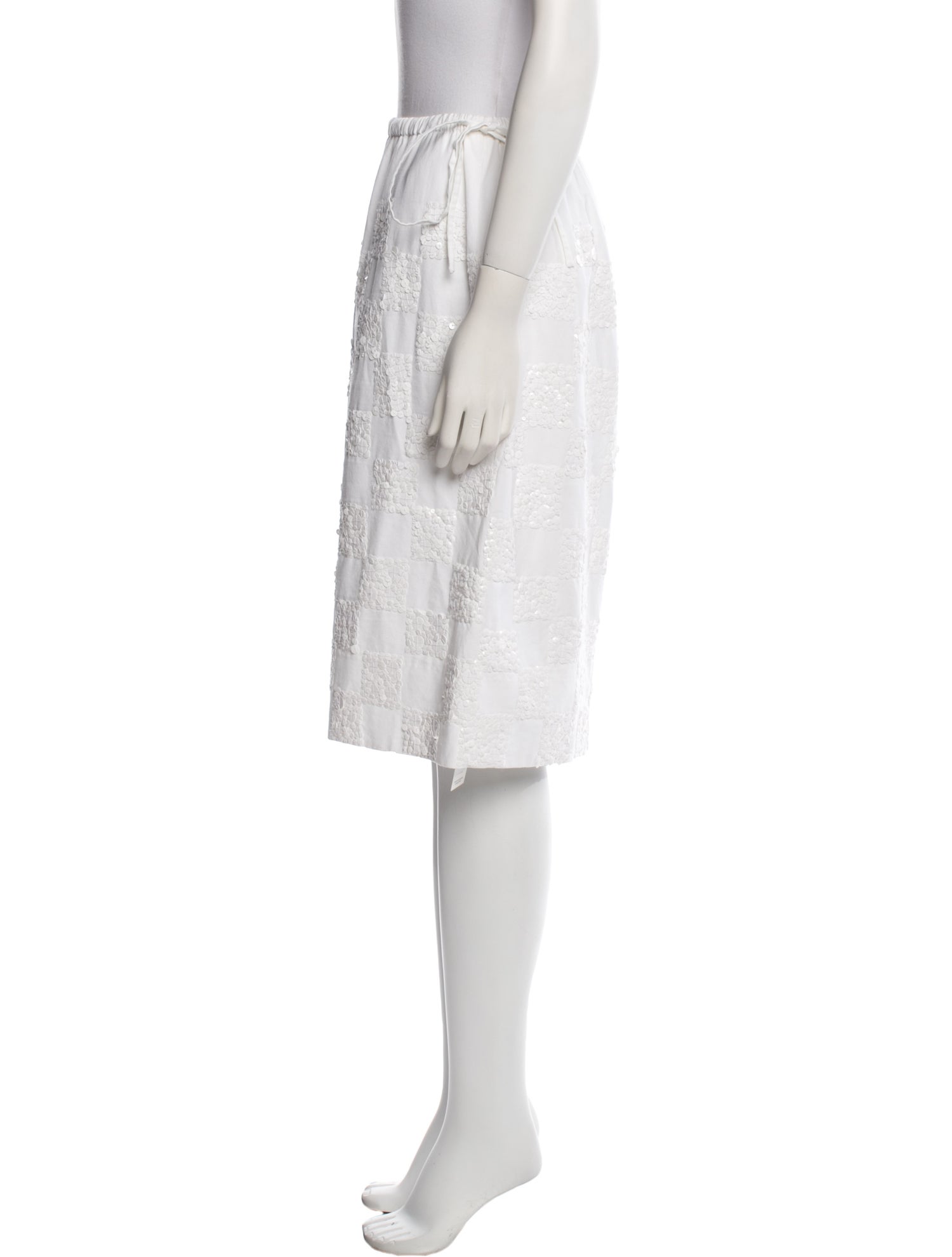 Dries Van Noten Sequin Embellishments Knee-Length Skirt