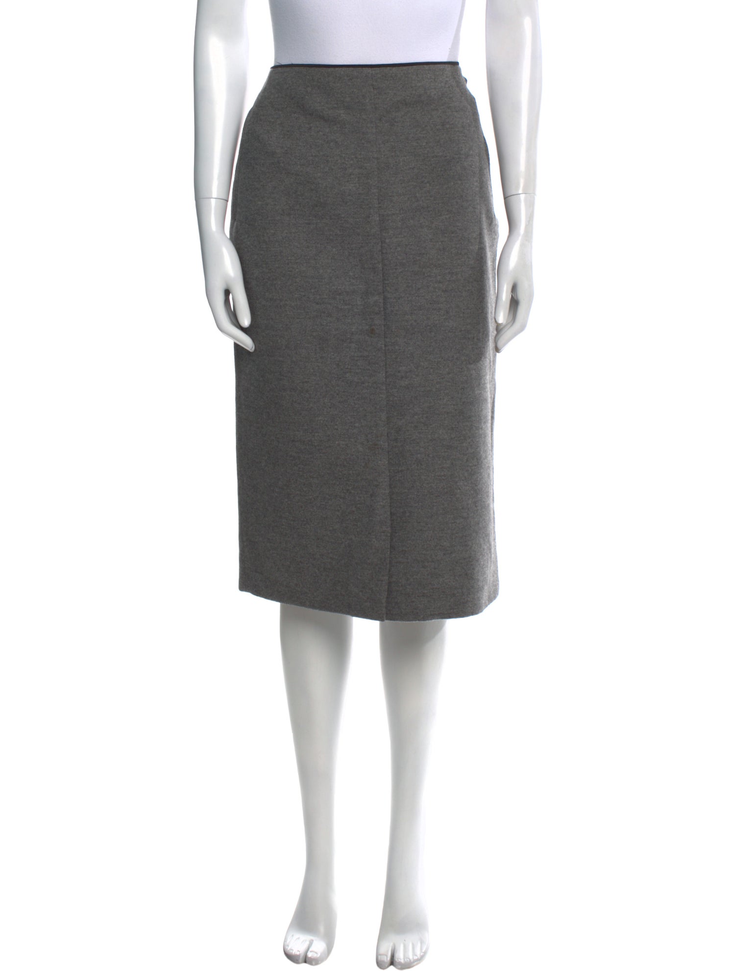 Dries Van Noten Wool Knee-Length Skirt