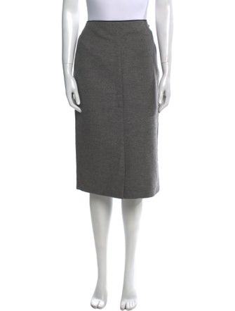 Dries Van Noten Wool Knee-Length Skirt