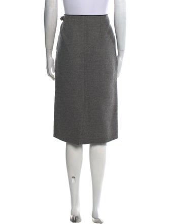 Dries Van Noten Wool Knee-Length Skirt