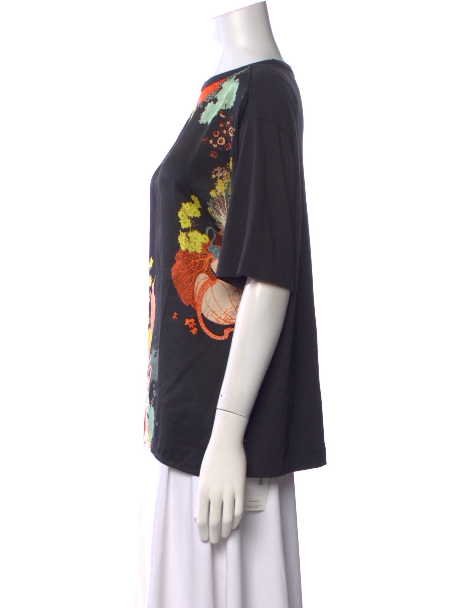 Dries Van Noten Floral Print Bateau Neckline Blouse