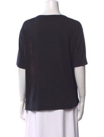 Dries Van Noten Floral Print Bateau Neckline Blouse