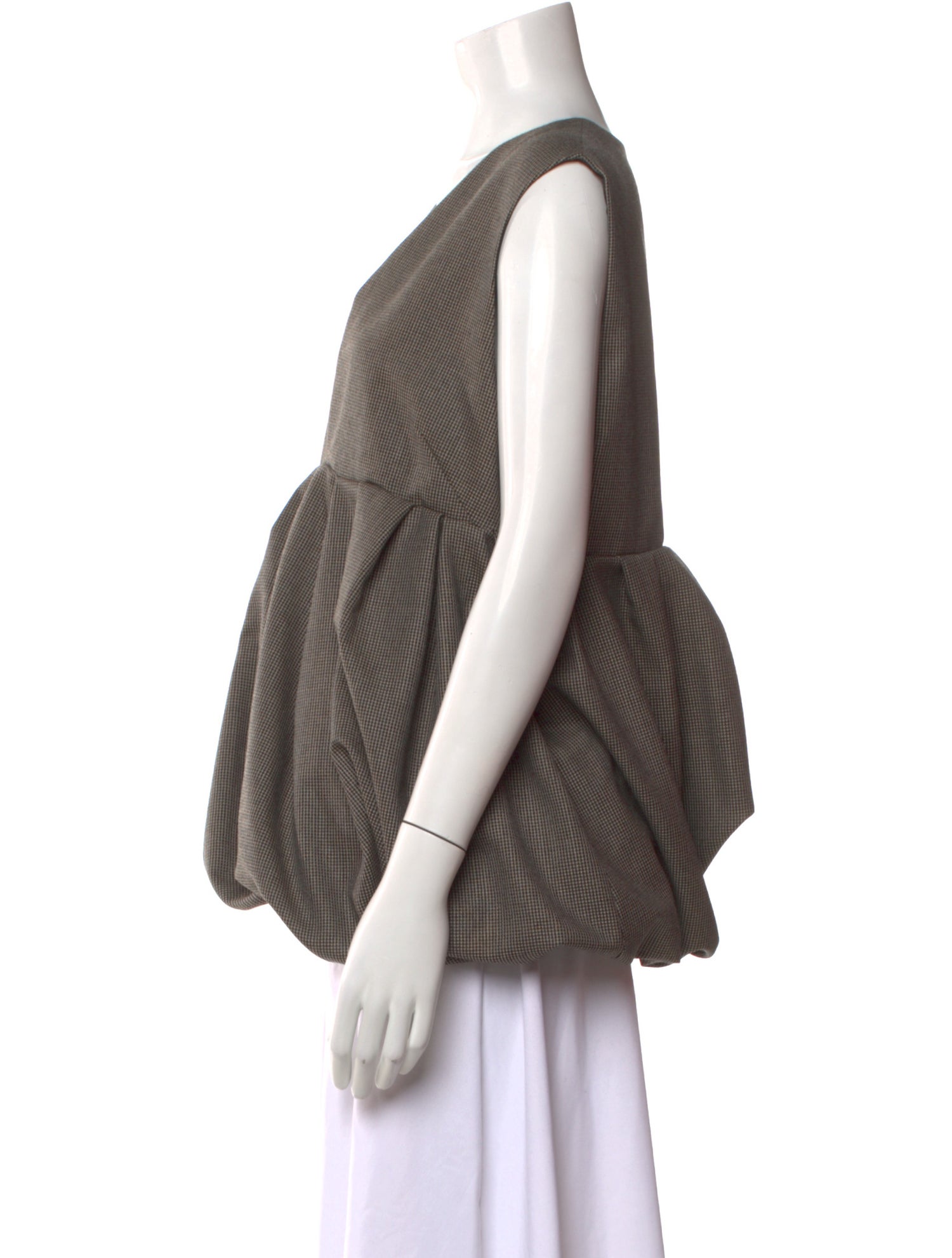 Dries Van Noten Wool Striped Blouse