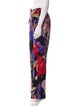 Dries Van Noten Floral Print Wide Leg Pants