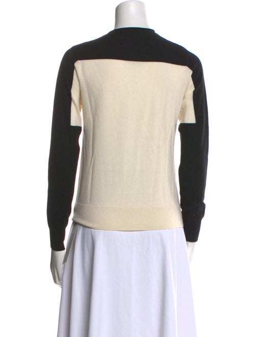 Dries Van Noten Colorblock Pattern Crew Neck Sweater