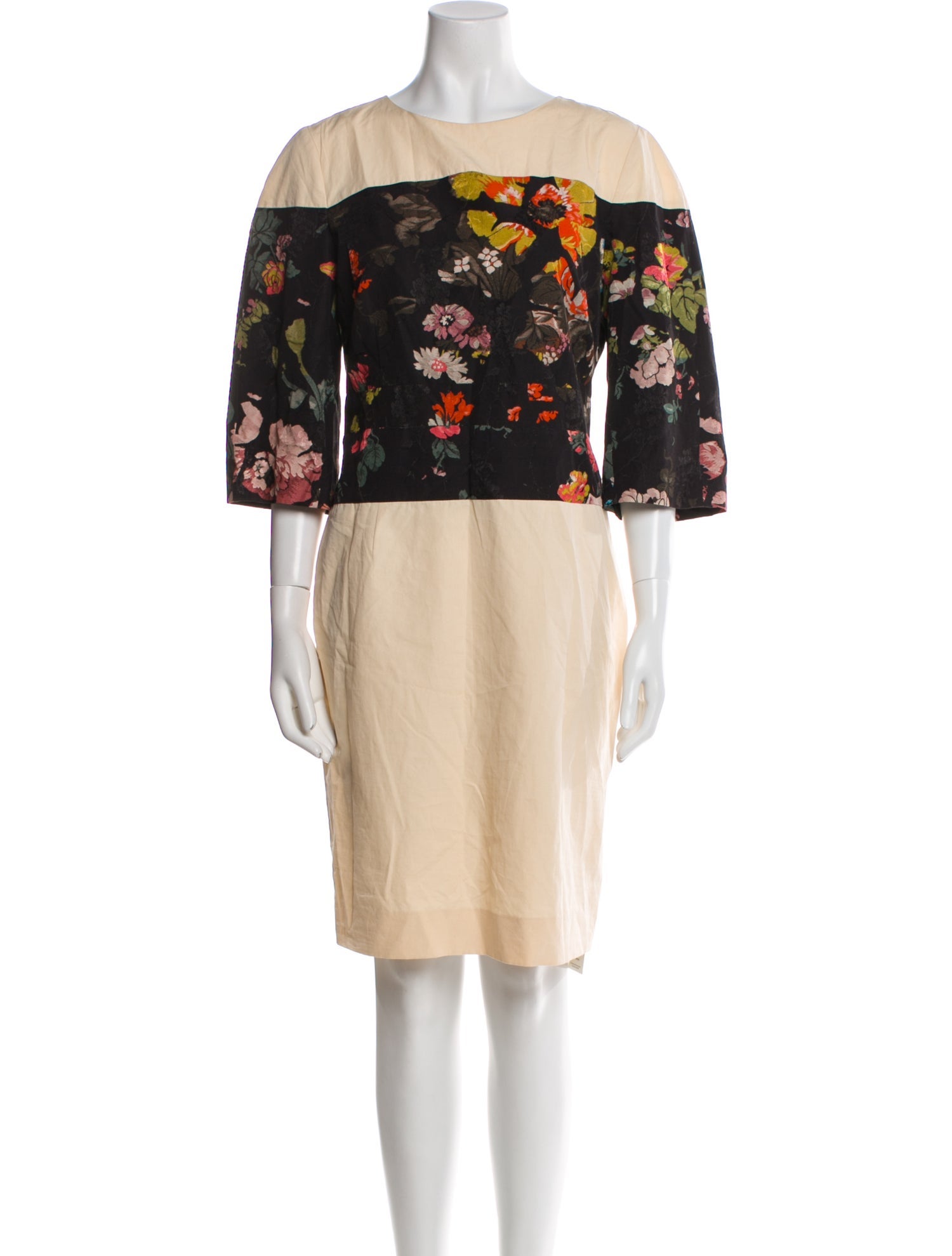 Dries Van Noten Bateau Neckline Knee-Length Dress