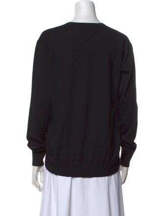 Dries Van Noten Merino Wool V-Neck Sweater