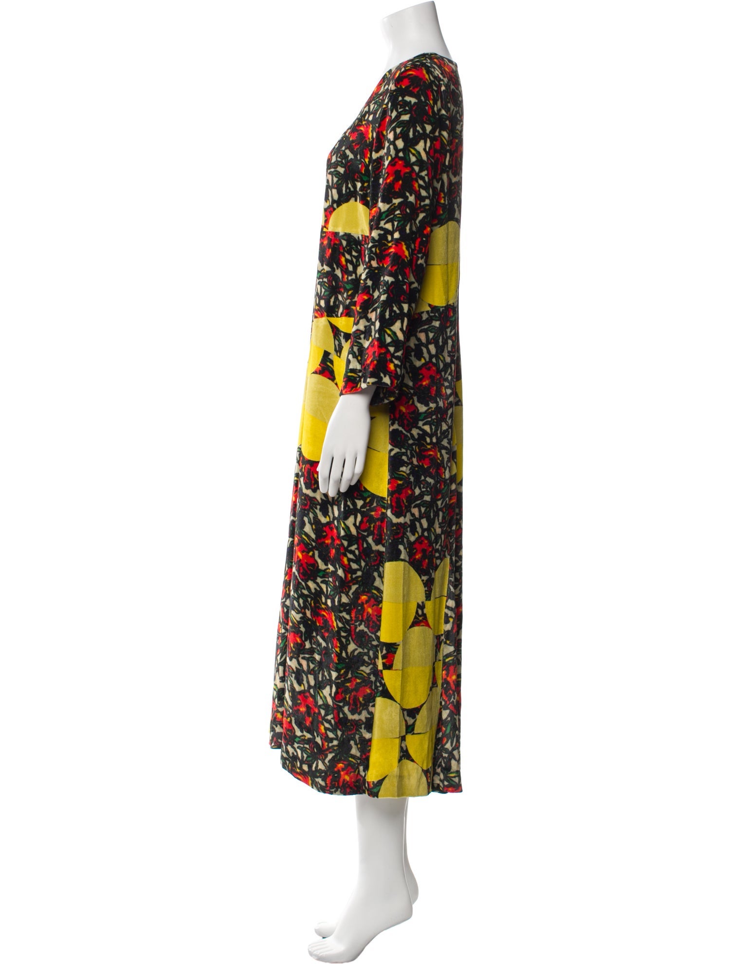 Dries Van Noten Printed Long Dress