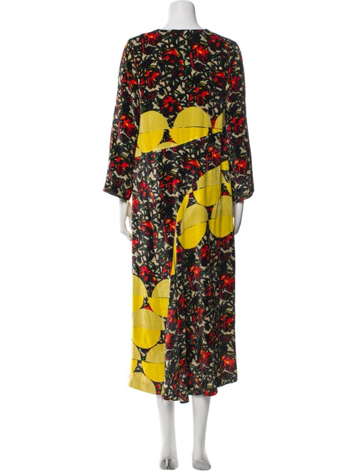 Dries Van Noten Printed Long Dress