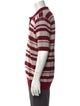 Dries Van Noten Striped Collar Polo Sweater