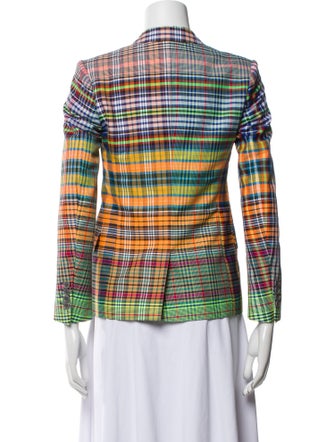 Dries Van Noten Plaid Print Blazer