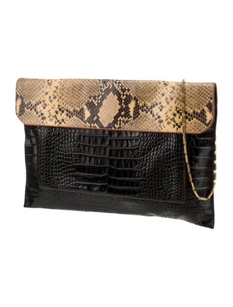 Dries Van Noten Embossed Leather Shoulder Bag