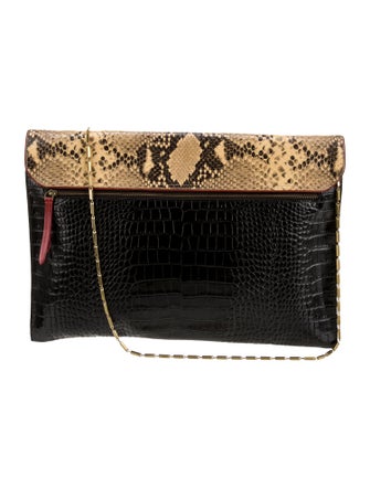 Dries Van Noten Embossed Leather Shoulder Bag