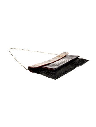 Dries Van Noten Embossed Leather Shoulder Bag