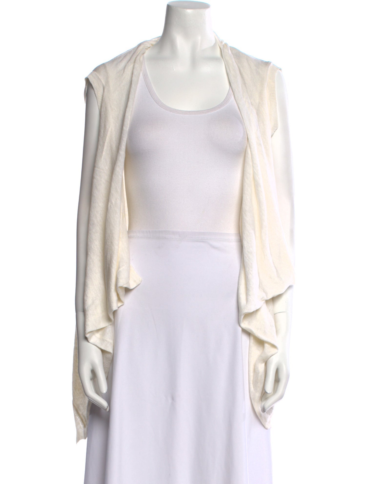 Dries Van Noten Linen Open Front Sweater