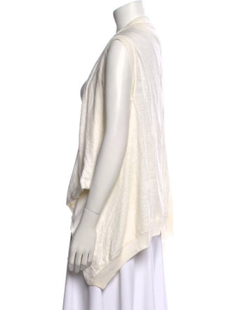 Dries Van Noten Linen Open Front Sweater