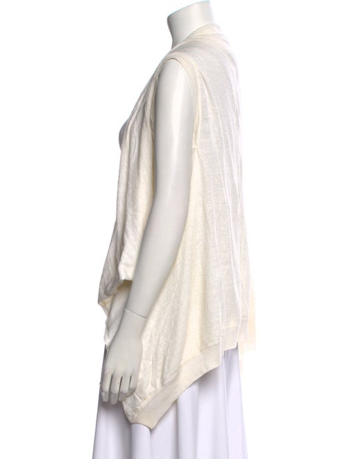 Dries Van Noten Linen Open Front Sweater