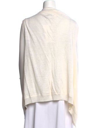 Dries Van Noten Linen Open Front Sweater