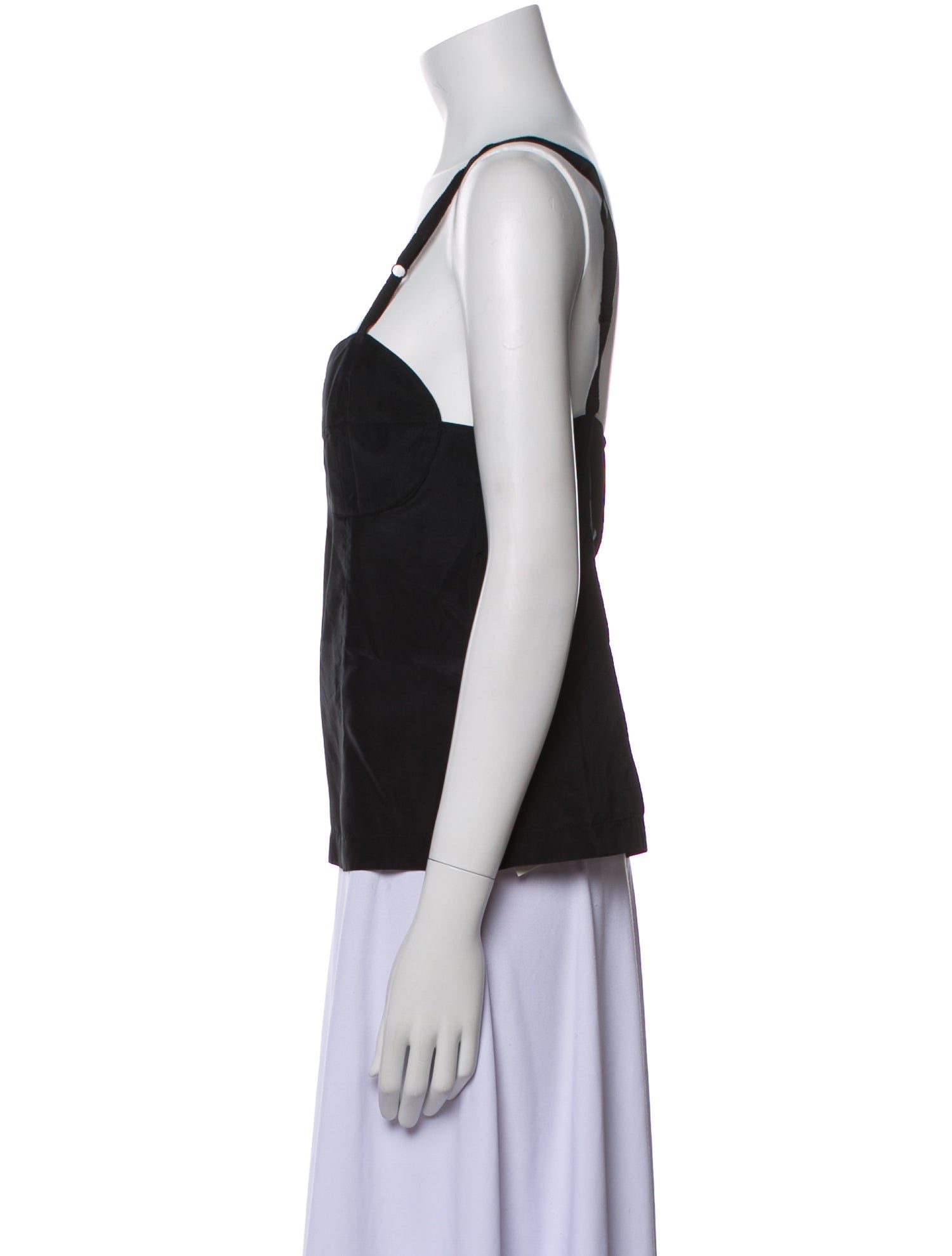 Dries Van Noten Silk Square Neckline Top