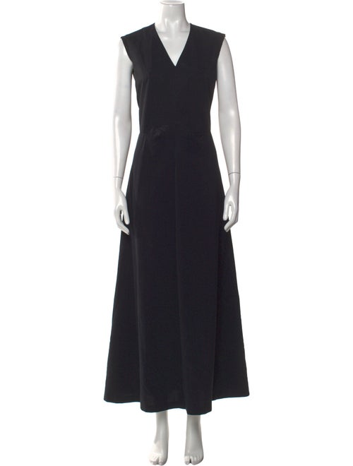 Dries Van Noten V-Neck Long Dress
