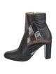 Dries Van Noten Leather Animal Print Boots
