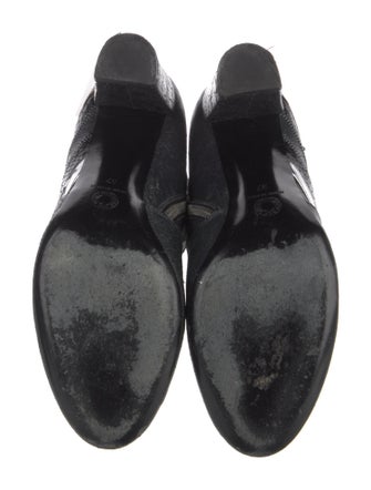 Dries Van Noten Leather Animal Print Boots