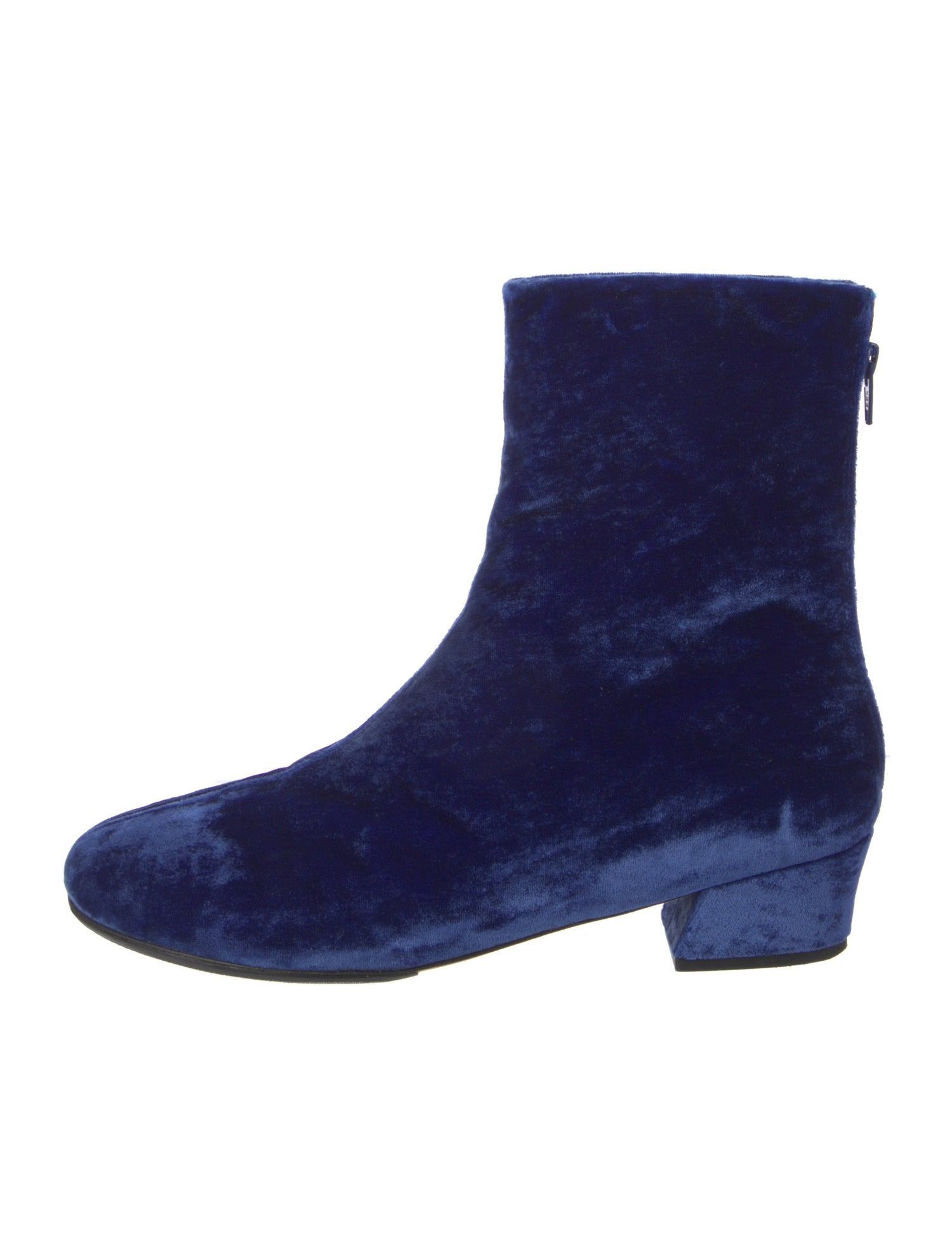 Dries Van Noten Velvet Boots