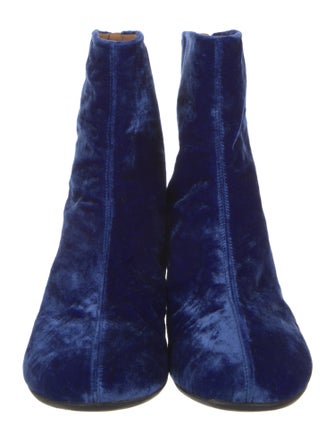 Dries Van Noten Velvet Boots