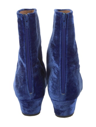 Dries Van Noten Velvet Boots