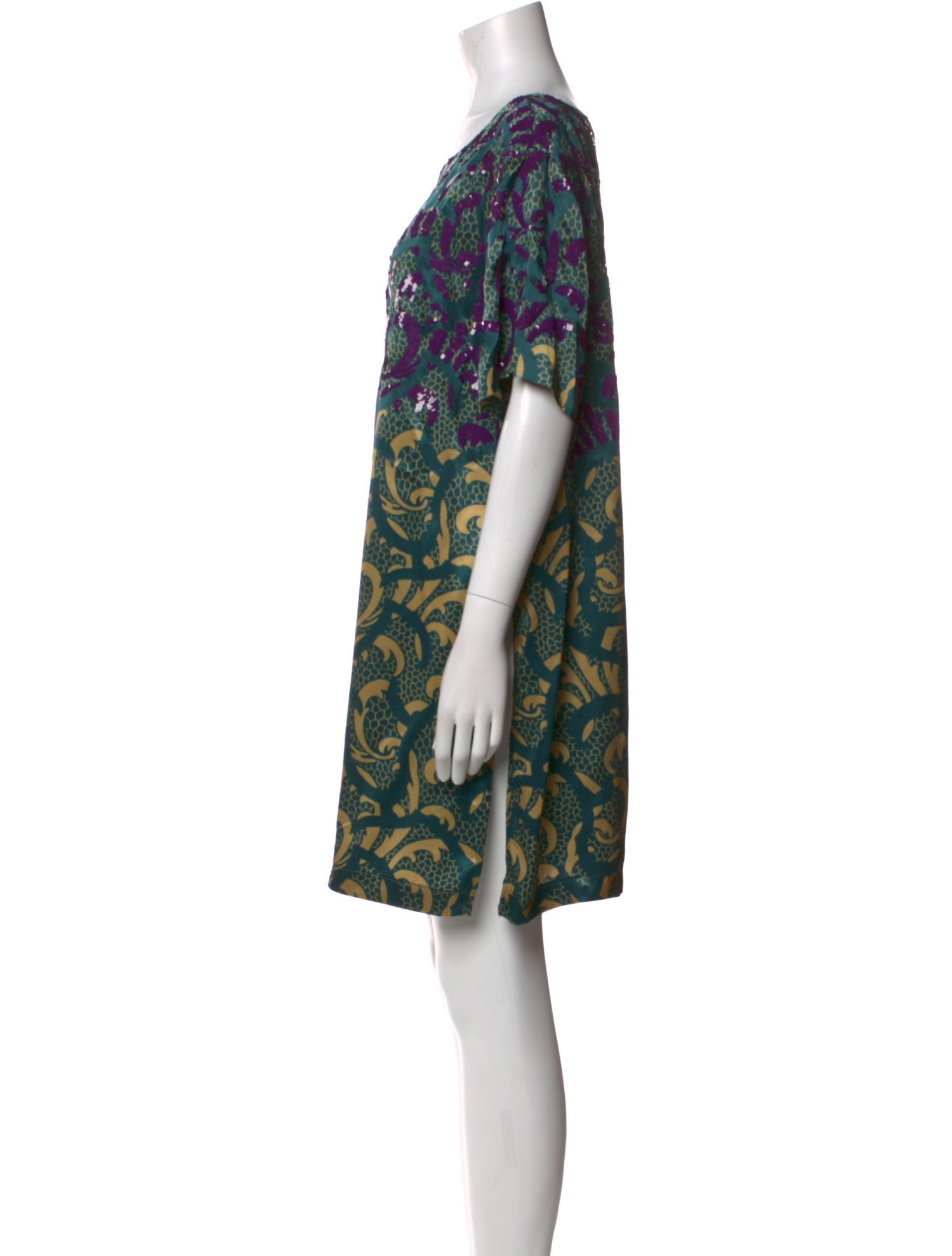 Dries Van Noten Printed Mini Dress