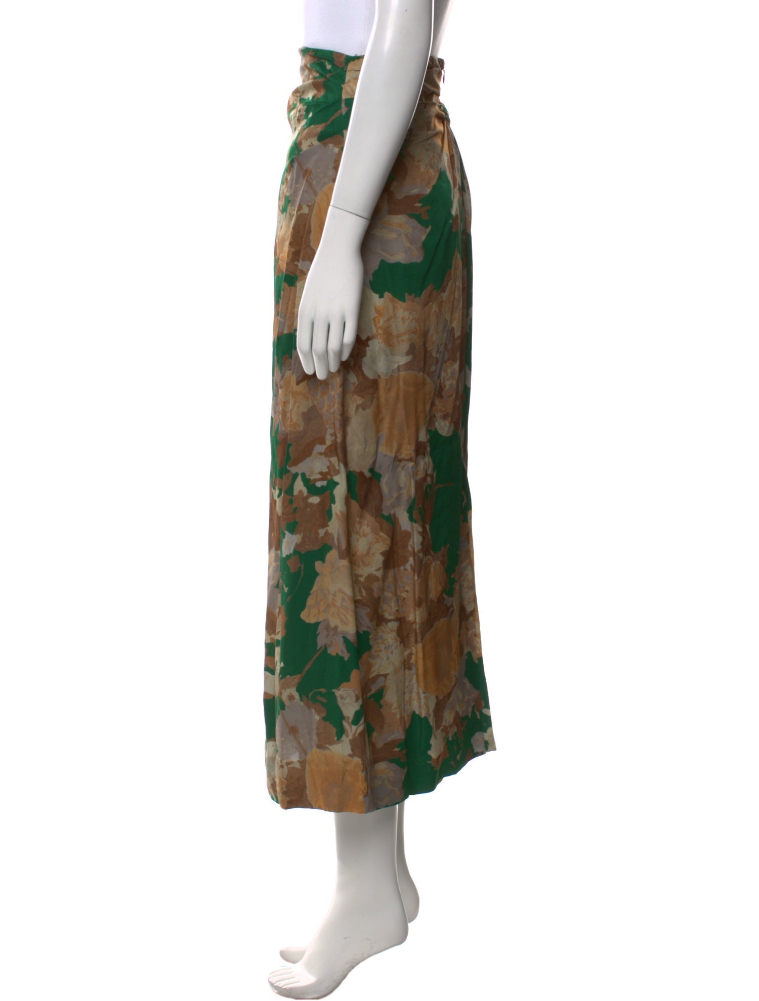 Dries Van Noten Floral Print Midi Length Skirt w/ Tags