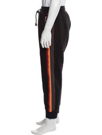 Dries Van Noten Graphic Print Grosgrain Trim Lounge Bottoms