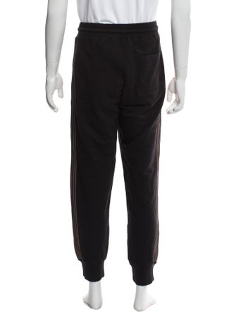 Dries Van Noten Graphic Print Grosgrain Trim Lounge Bottoms