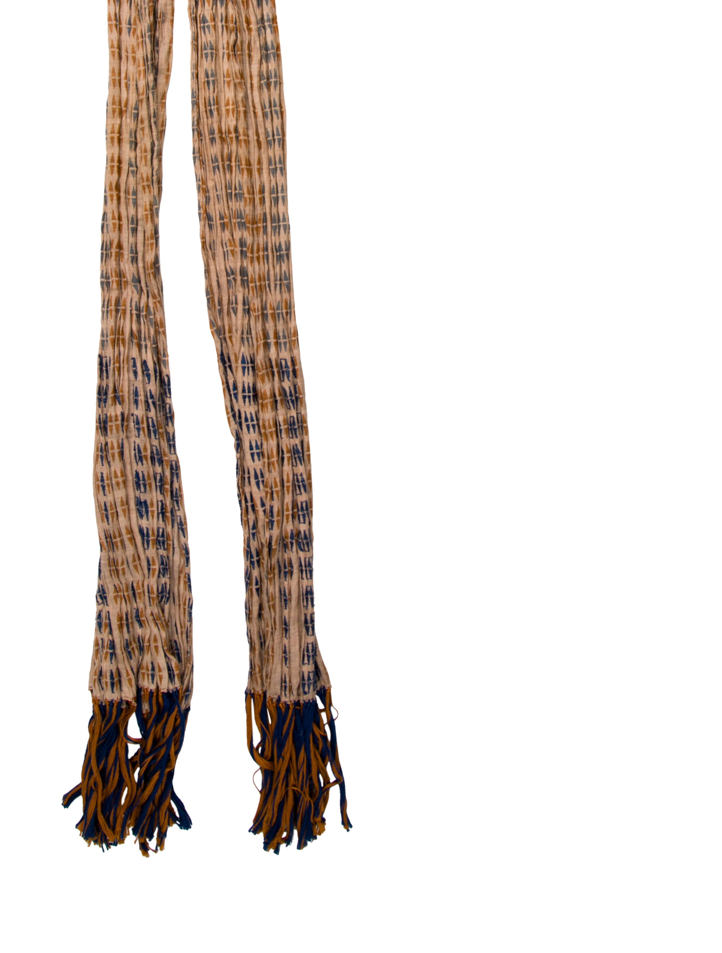 Dries Van Noten Silk Striped Scarf