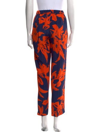 Dries Van Noten Silk Straight Leg Pants