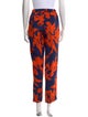 Dries Van Noten Silk Straight Leg Pants