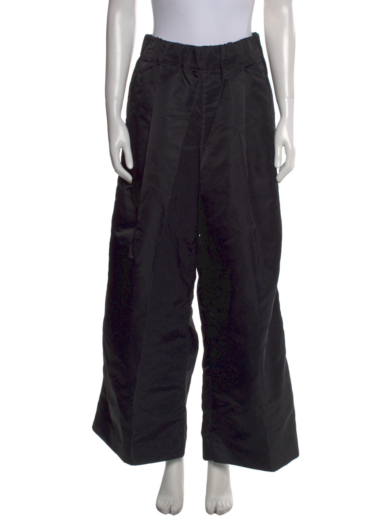 Dries Van Noten Nylon Wide Leg Pants